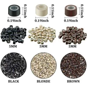 Premium Hair Extension Tool Kit with 600 Micro Rings