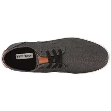 Steve Madden Men's Fenta Fashion Sneaker, Black Fabric, 13