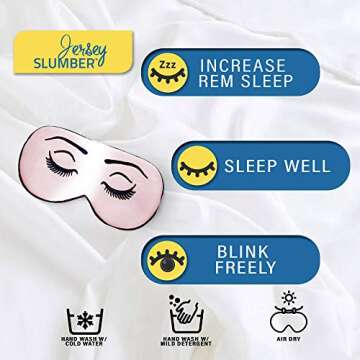 Silk Sleep Eye Mask for Men Women, Comfortable Super Soft Eye Mask with Adjustable Strap, 100% Pure ...
