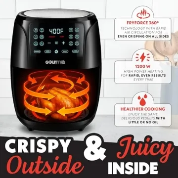 Gourmia Digital Display Air Fryer 4 Quart with 12 Presets