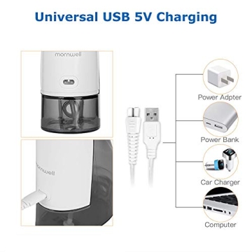 Mornwell Cordless Water Flosser - 300ML, 4 Tips, 3 Modes