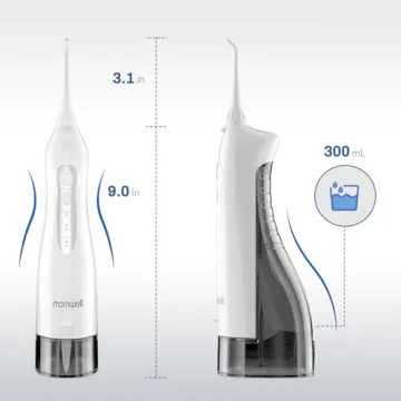 Mornwell Cordless Water Flosser - 300ML, 4 Tips, 3 Modes