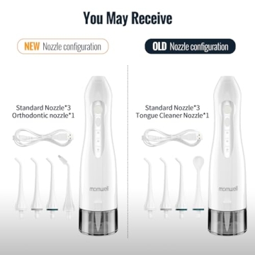 Mornwell Cordless Water Flosser - 300ML, 4 Tips, 3 Modes