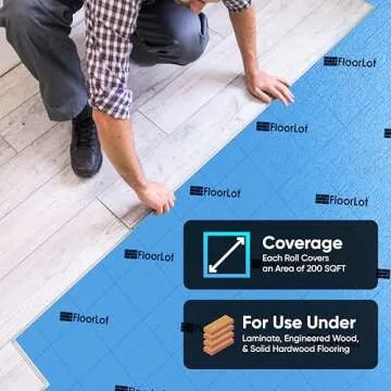 FLOORLOT BlueStep Underlayment for Laminate and Wood Floors