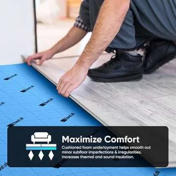 FLOORLOT BlueStep Underlayment for Laminate and Wood Floors