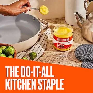 Grass Fed Bulletproof Ghee for Healthy Cooking