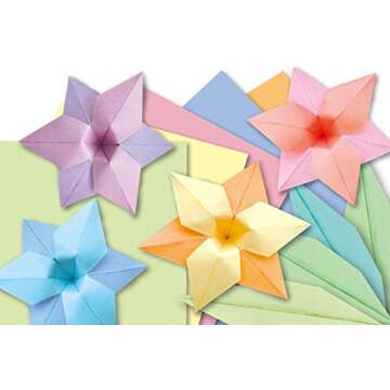 Toyo Origami, Tant Pastel Colors 15cm x 15cm, 12 Colors, 4 Each