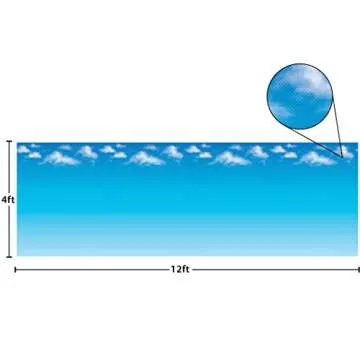 Teacher Created Resources Clouds Better Than Paper Bulletin Board Roll, 4 FT X 12 FT, Clouds