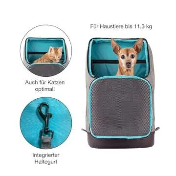 Kurgo Dog Carrier Backpack for Small Pets - Waterproof & TSA Approved