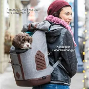 Kurgo Dog Carrier Backpack for Small Pets - Waterproof & TSA Approved