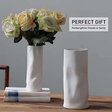 Abbittar Ceramic Vase Set of 2 for Home Decor