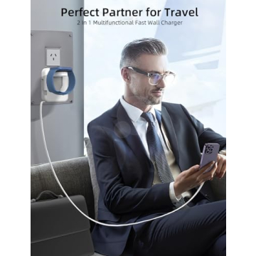 2-in-1 Apple Watch Charger - Retractable 36W Fast Charger