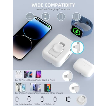 2-in-1 Apple Watch Charger - Retractable 36W Fast Charger