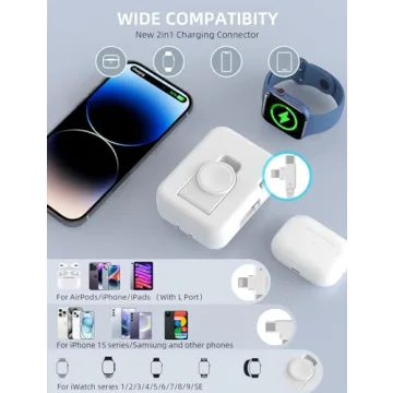 2-in-1 Apple Watch Charger - Retractable 36W Fast Charger