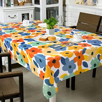 Charming Floral Tablecloth for Indoor and Outdoor Use
