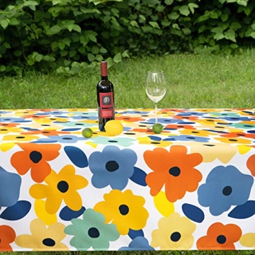 Charming Floral Tablecloth for Indoor and Outdoor Use