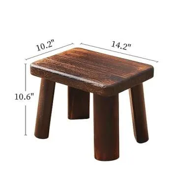 GZQWDC Wooden Step Stool for Adults and Kids
