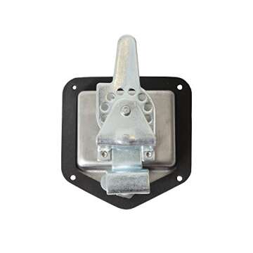 Buyers Products L8815 T-Handle Latch, Locking Single Point Latch With Gasket, With 2 Keys, Polished Stainless Steel, For Truck Bed Tool Boxes, Trailer Doors, RVs, Campers, Truck Cap Latch