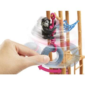 Barbie Careers Playset, Wildlife Vet Ken Doll with 2 Animal Figures, Care Station & Accessories