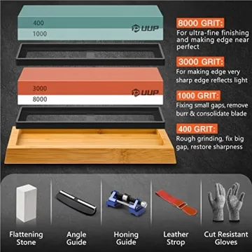 9PCS Knife Sharpening Stones Kit for All Knives