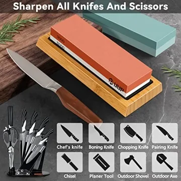 9PCS Knife Sharpening Stones Kit for All Knives