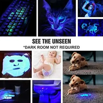 LUMINTOP Tool AA UV Flashlight for Pet Stains & More