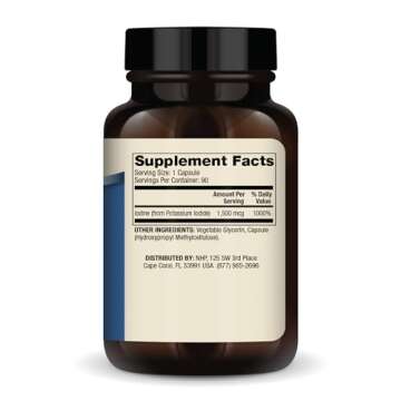 Dr. Mercola, Iodine, 90 Servings (90 Capsules), Helps Support Bone and Brain Health, Helps Support E...