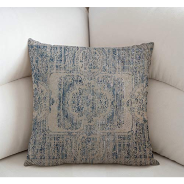 Swono Vintage Throw Pillow Cover 18x18 for Home Decor