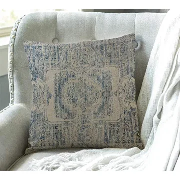 Swono Vintage Throw Pillow Cover 18x18 for Home Decor
