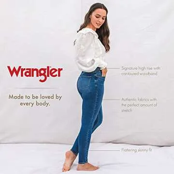 Shop Wrangler Women's High Rise Skinny Jeans Now