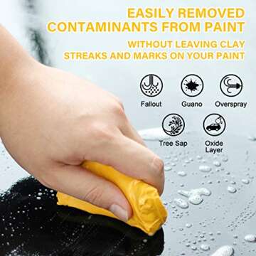 Premium Car Clay Bar 4 Pack for Easy Auto Detailing