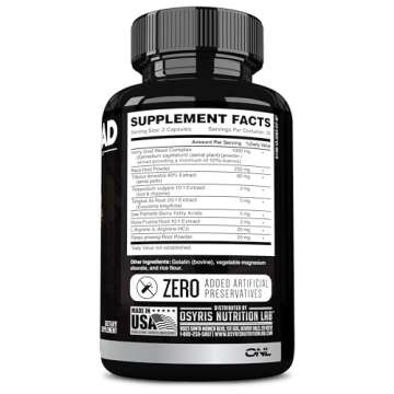 Major Load Testosterone Booster - Horny Goat Weed, Maca Root, Strength