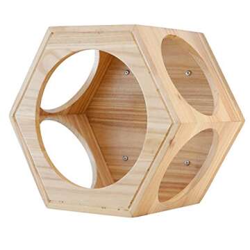 roomfitters Wall Mounted Cat Perch, Wooden Cat Furniture, Cat Bed, Cat Tree, Cat Climber Shelves