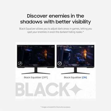 SAMSUNG 24-Inch Odyssey G3 (G30D) Series FHD Gaming Monitor, 1ms, 180Hz, AMD FreeSync, Adjustable Stand, Black Equalizer, Virtual Aim Point, Eye Saver Mode, Flicker-Free, LS24DG302ENXZA, 2024