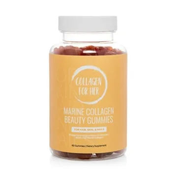 Collagen For Her: Marine Collagen Beauty Gummies for Hair, Skin, and Nails w/Biotin, Zinc, Vitamin C...