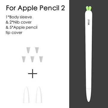 LOVE MEI Apple Pencil Sleeve - Cute Silicone Carrot Design