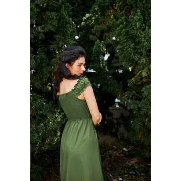 Sleeveless Corset Dress for Women Renaissance Cottagecore Dress Long Fairy Dress Midi Summer Dresses Green M