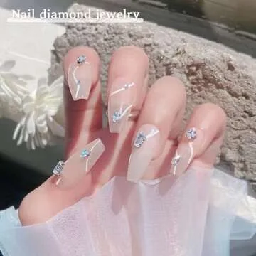 100 Pcs Diamond Jewelry Nail Charms for Nail Art Decoration Rhinestones, Gold/Silver Flatback Sparkle Horse Eyes Water Drop Square Zircon Claw Gems Nail Design Supplies