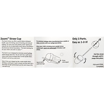 nuSpin Kids 8 oz Zoomi Straw Sippy Cup Butterflies