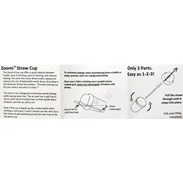 nuSpin Kids 8 oz Zoomi Straw Sippy Cup Butterflies