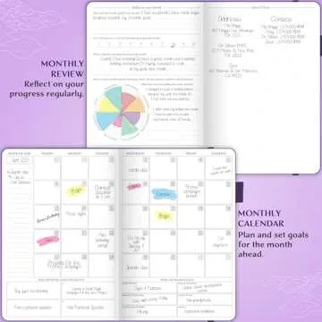 Legend Planner Hourly Schedule Edition – Deluxe Weekly & Daily Organizer with Time Slots. Time Management Appointment Book Journal for Work & Personal Life, Undated, A5 Hardcover – Purple, Debossed