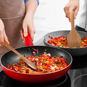 KITEISCAT 5-Piece Acacia Wooden Cooking Utensils Set