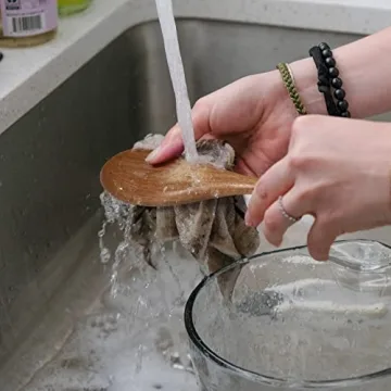 KITEISCAT 5-Piece Acacia Wooden Cooking Utensils Set