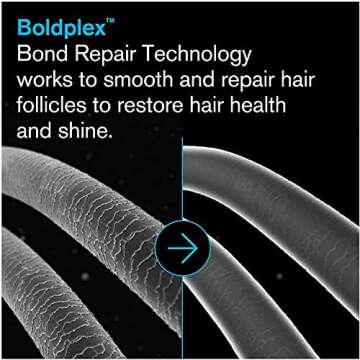 BOLD UNIQ BoldPlex 4 Bond Strengthening Protein Shampoo for Dry Damaged hair - Hydrating Formula for Curly, Dry, Colored, Frizzy, Broken or Bleached Hair Types. Cruelty-free & Vegan