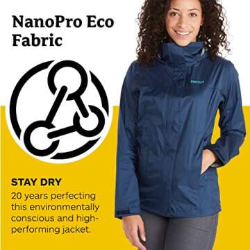 MARMOT Women's Lightweight Waterproof Jacket for Adventure