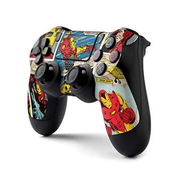 Controller Gear Marvel Comics - Iron Man - Comic Strip # 1 - PS4 Controller Skin (Controller Sold Separately) - PlayStation 4
