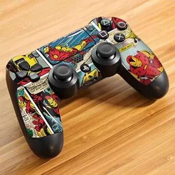 Controller Gear Marvel Comics - Iron Man - Comic Strip # 1 - PS4 Controller Skin (Controller Sold Separately) - PlayStation 4