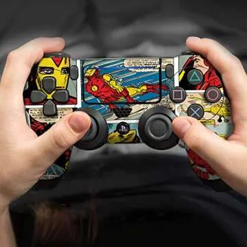 Controller Gear Marvel Comics - Iron Man - Comic Strip # 1 - PS4 Controller Skin (Controller Sold Separately) - PlayStation 4