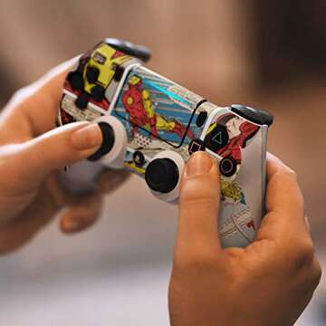 Controller Gear Marvel Comics - Iron Man - Comic Strip # 1 - PS4 Controller Skin (Controller Sold Separately) - PlayStation 4