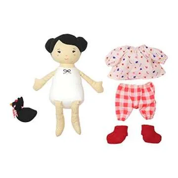 Manhattan Toy Playdate Friends Nico Machine Washable and Dryer Safe 14 Inch Doll with Mini Rooster Stuffed Animal